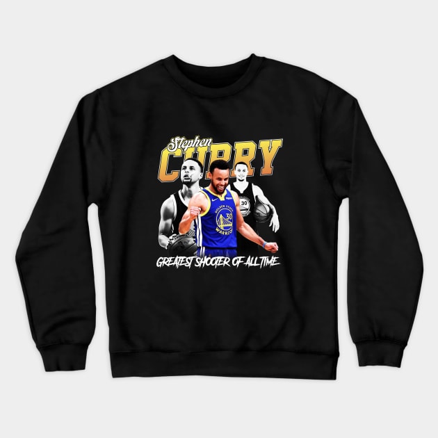 Steph Curry Nba Player Crewneck Sweatshirt by Pittih